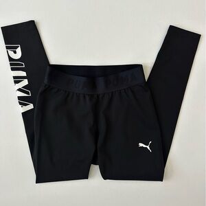 Puma Women’s Black Logo Leggings Size S